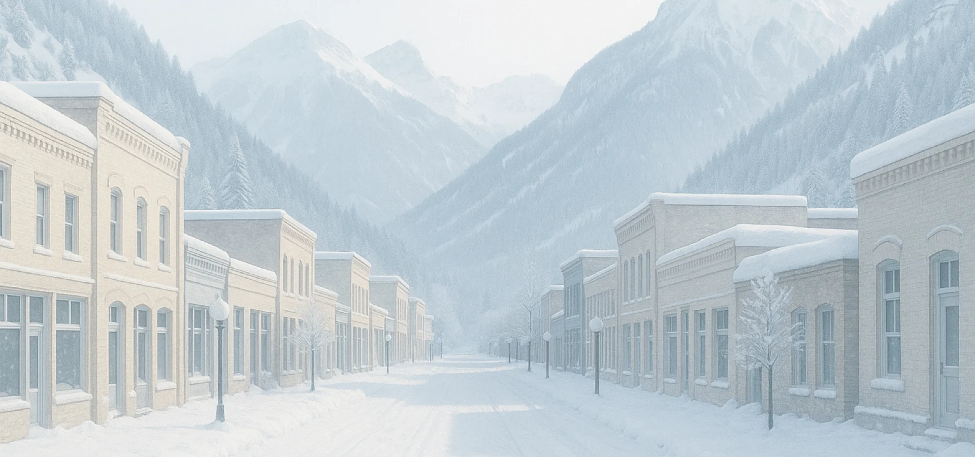 Oingo Boingo Former Members in Salt Lake City — a snowy mountain valley street in December light
